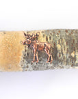 Antique Copper Ox Moose Brass Charm - ACB134