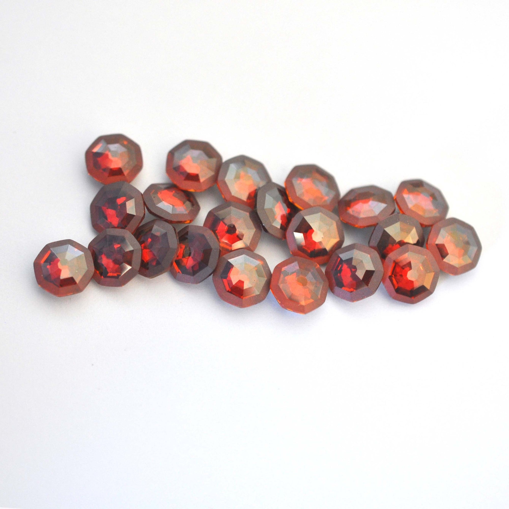 Red Magma Frost Solaris Fancy Stone 4678/G Barton Crystal 8mm