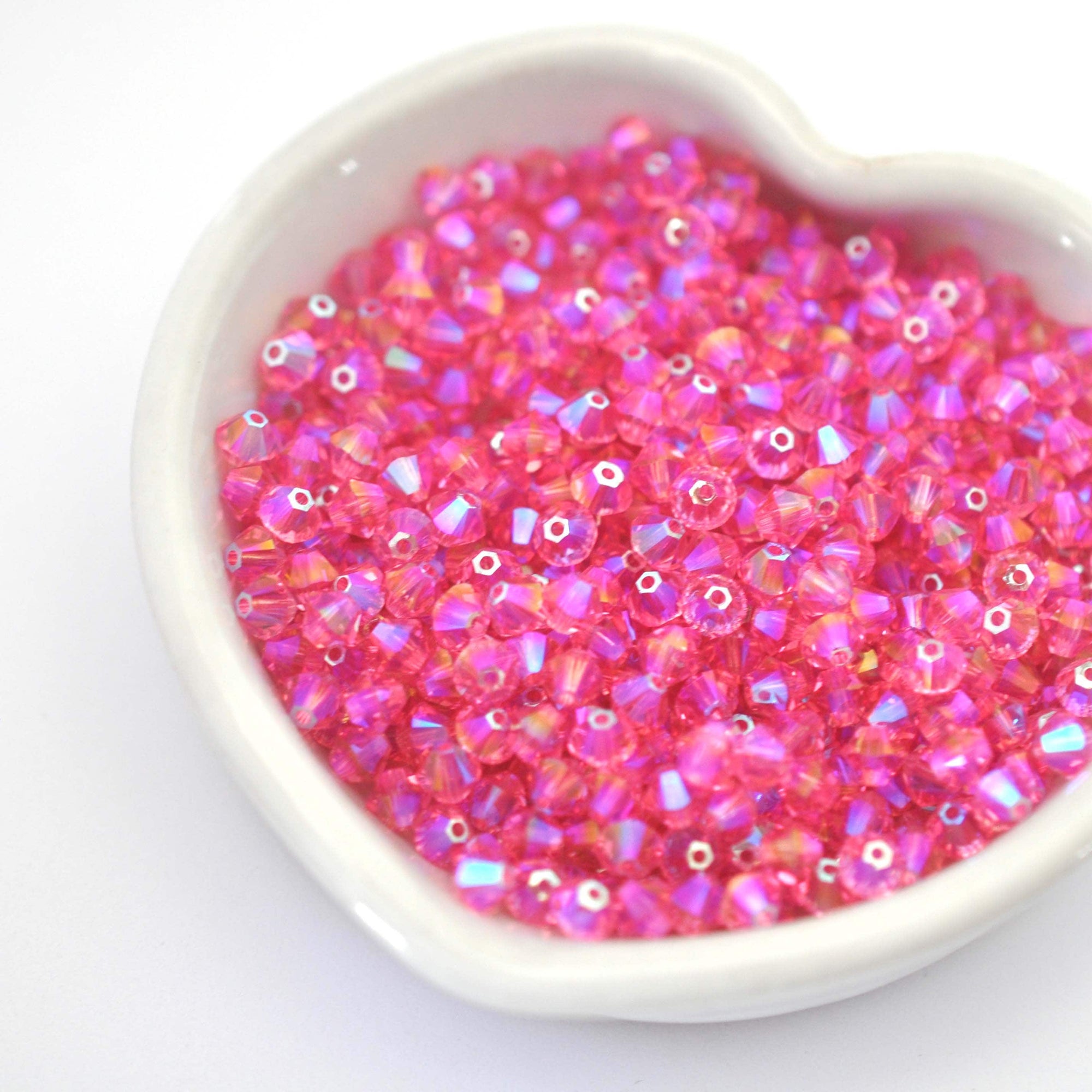 Rose Shimmer 2X Bicone Beads 5328 Barton Crystal 4mm