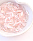 Pale Pink Shimmer Dagger Beads 11x3mm - 50 Beads