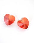 Red Magma Heart Bead 14mm Large Hole Bead 5942 Barton Crystal