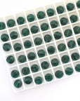 Emerald Faceted Coin Bead 5052 Barton Crystal 8mm