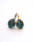 Emerald Green Oval Earring Kit