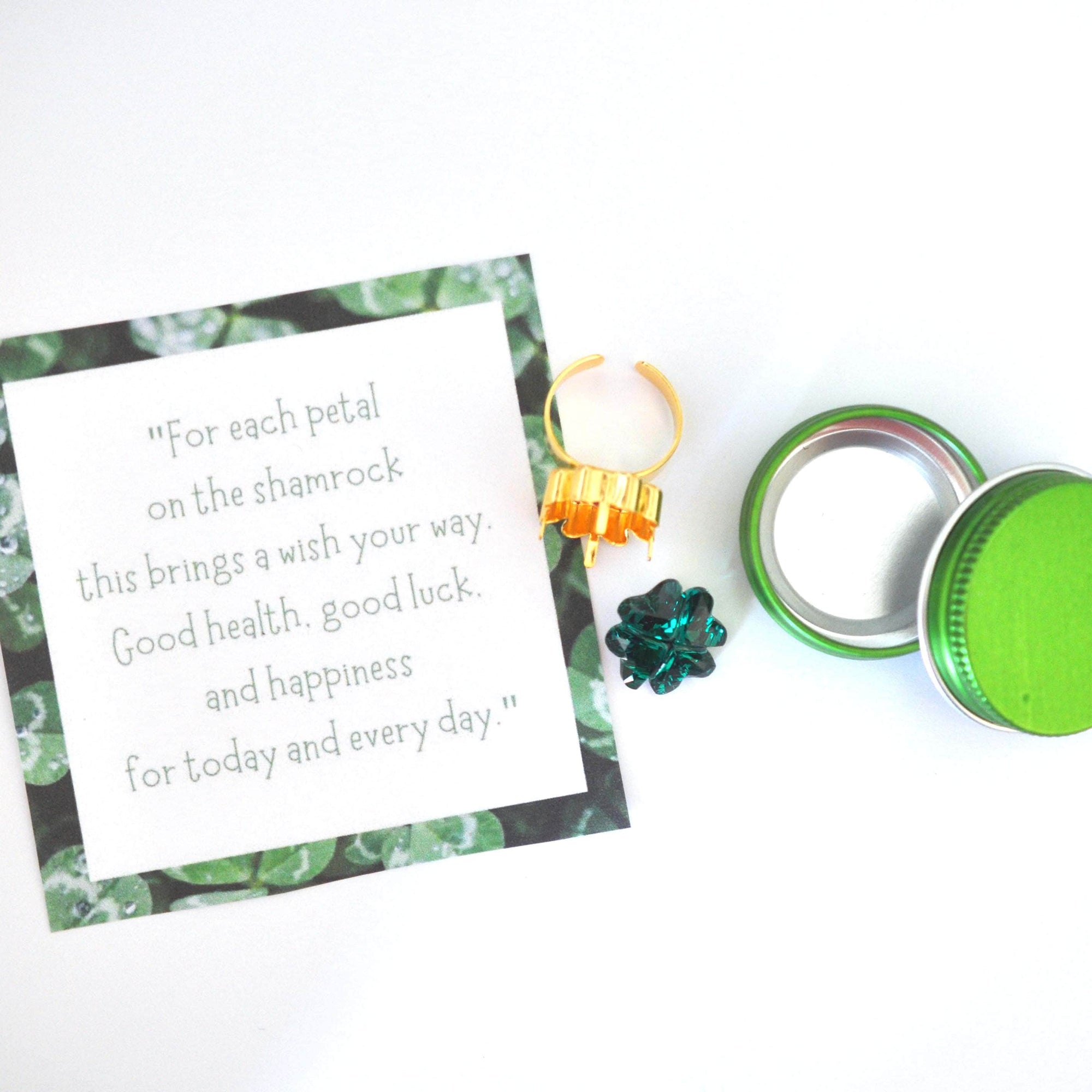 Emerald Lucky Charm Ring Kit