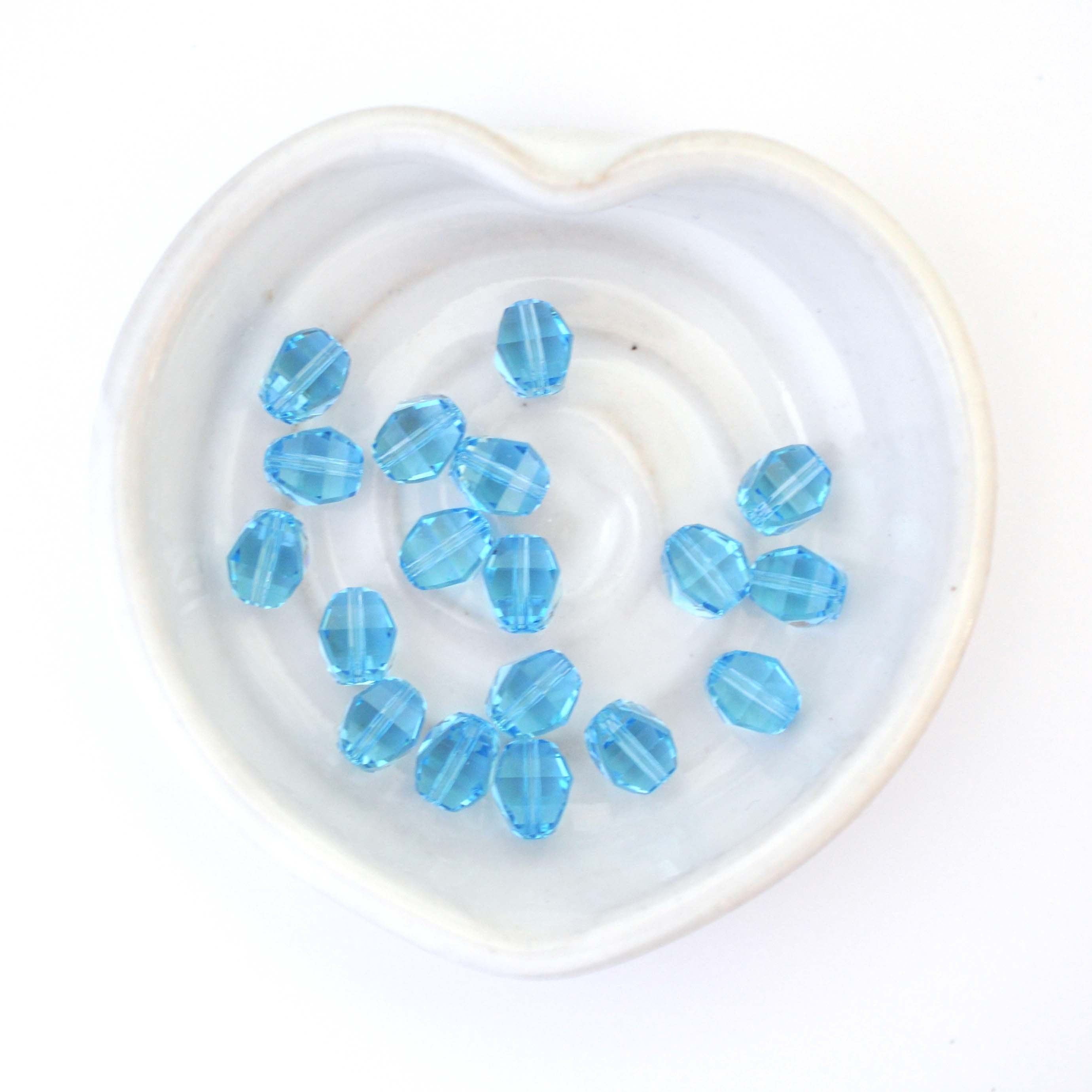 Aquamarine (Aqua) Blue Lucerna Bead 5030 Barton Crystal 8mm