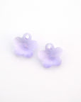 Violet Purple Flower Pendant  6744 Barton Crystal 14mm - 1 Pair (2 Pieces)