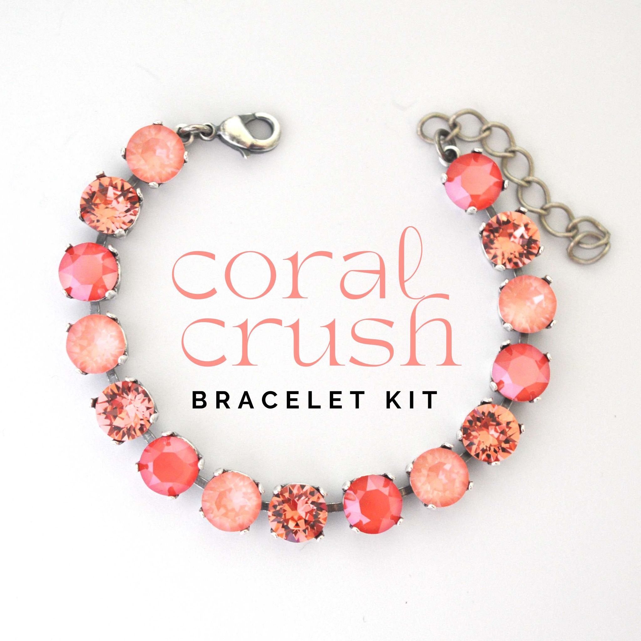 Coral Crush Sparkle Bracelet Kit