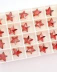 Red Magma 16mm Sparkle Star Pendant 6715 Barton Crystal - 1 Pair (2 Pieces)