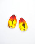 Fireopal Pear Shape 2 Hole Sew On Stones 3230 Barton Crystal 28x17mm