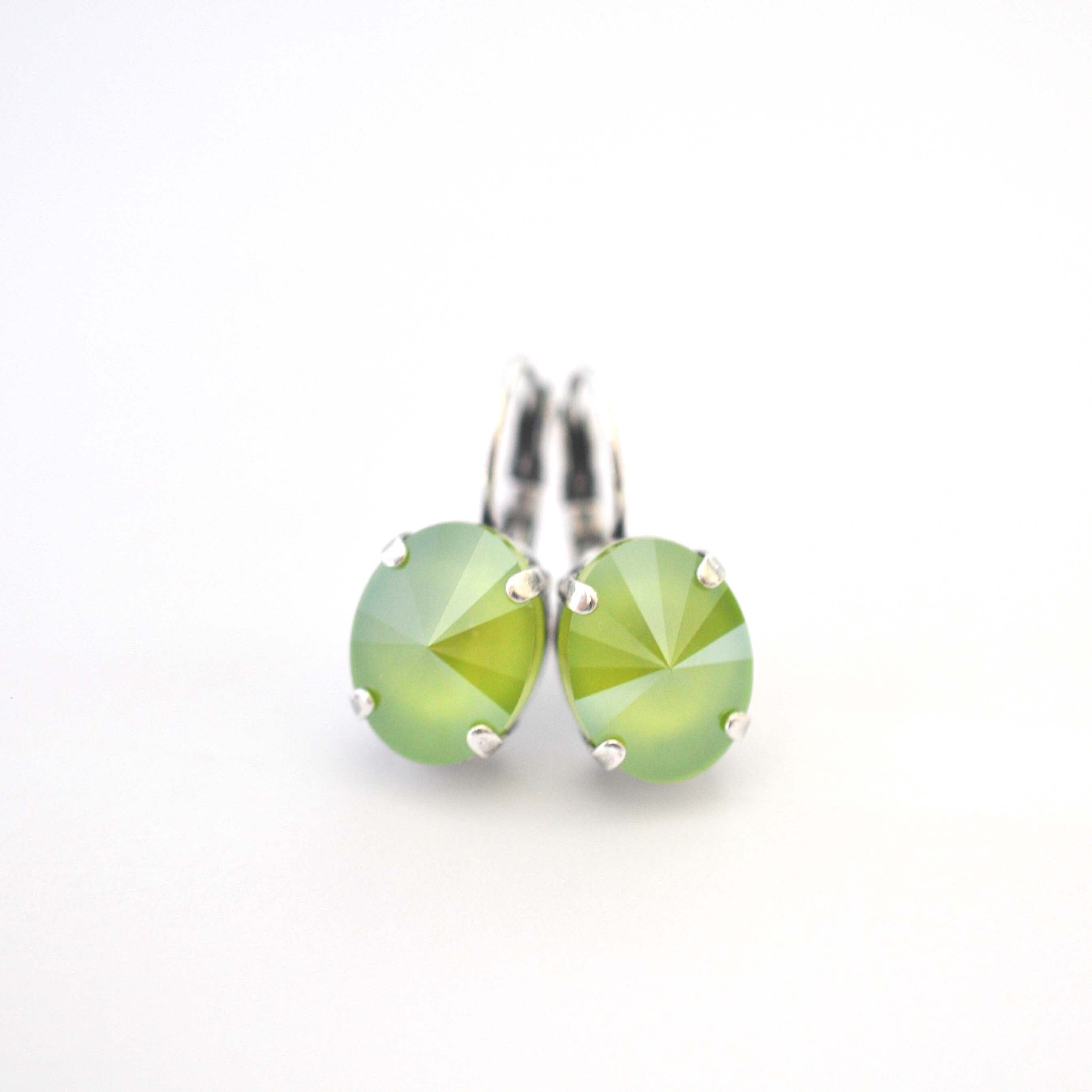Lime Green 4122 Oval Earring Kit