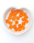 Tangerine Faceted Square Bead 5053 Barton Crystal 8mm