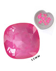 Electric Pink Ignite 4470 Cushion Cut Barton Crystal 12mm