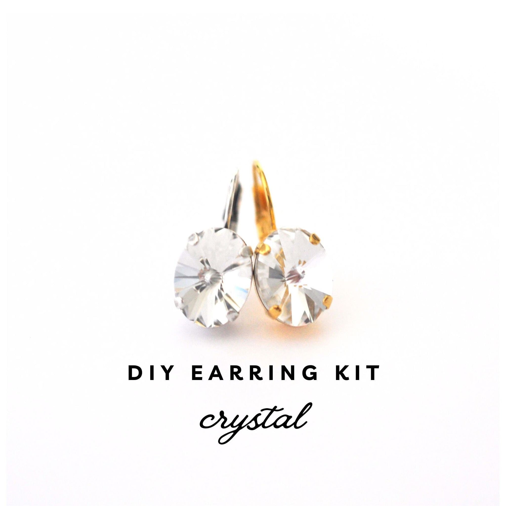 Crystal Clear Oval Earring Kit